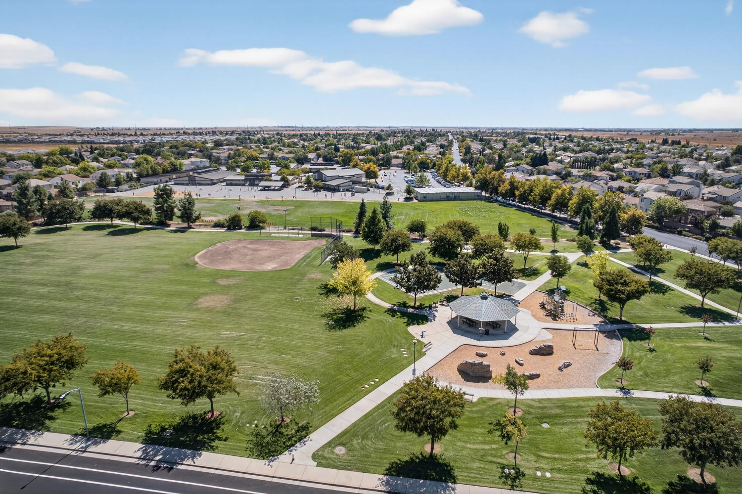 11786 Socrates Way Rancho Cordova, CA 95742 - Photo 31 of 48 an aerial view of a residential houses with outdoor space