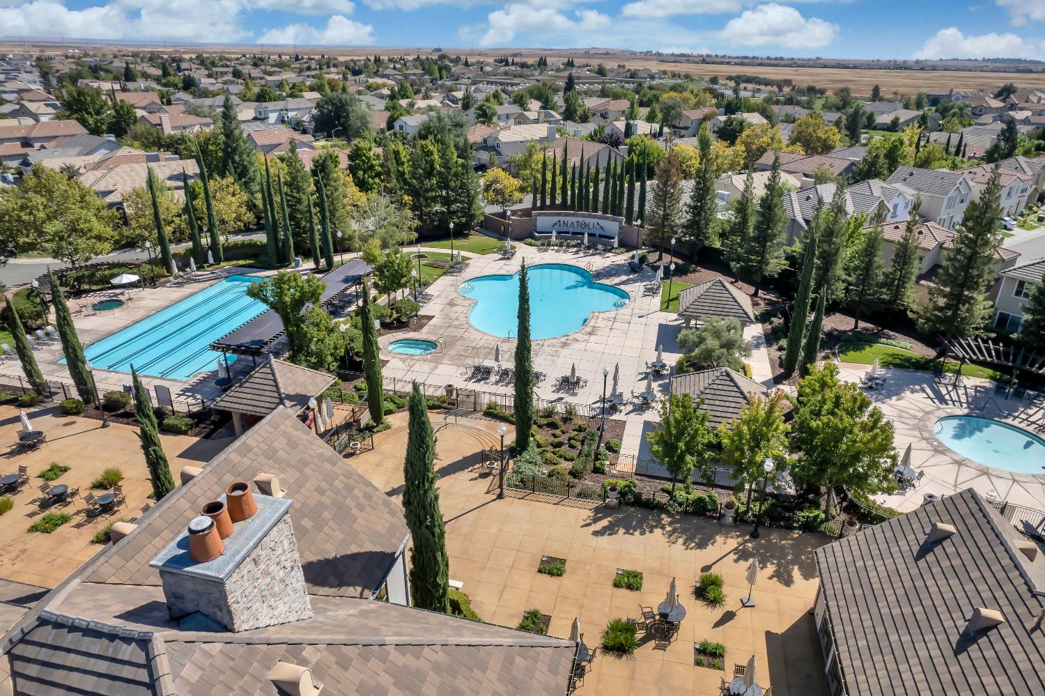 11786 Socrates Way Rancho Cordova, CA 95742 - Photo 35 of 48 an aerial view of a house with a yard