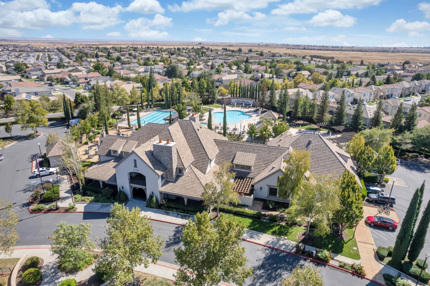 11786 Socrates Way Rancho Cordova, CA 95742 - Photo 40 of 48 an aerial view of a house with a garden