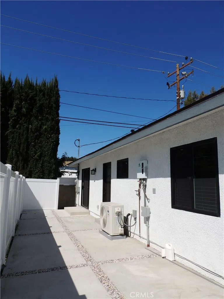a view of a house with a patio