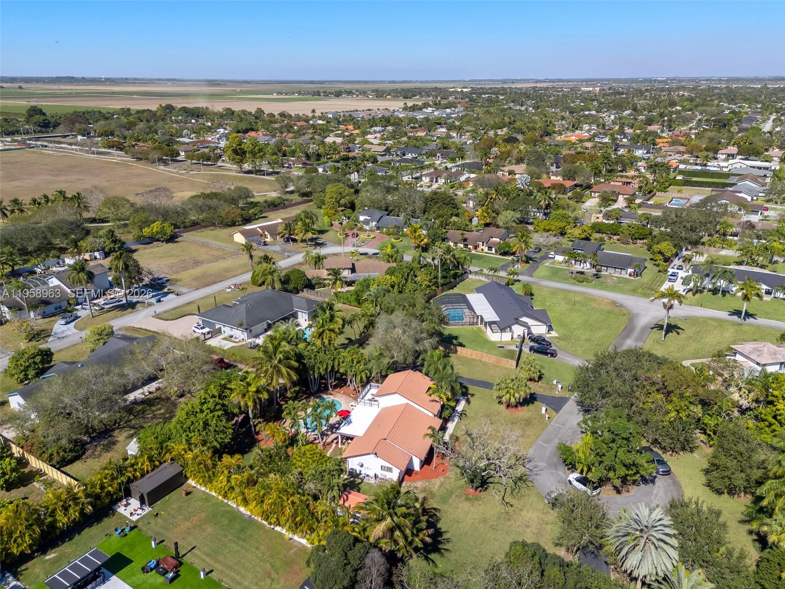16564 Southwest 153rd Court Miami, FL 33187 - Photo 43 of 45 an aerial view of residential house with outdoor space