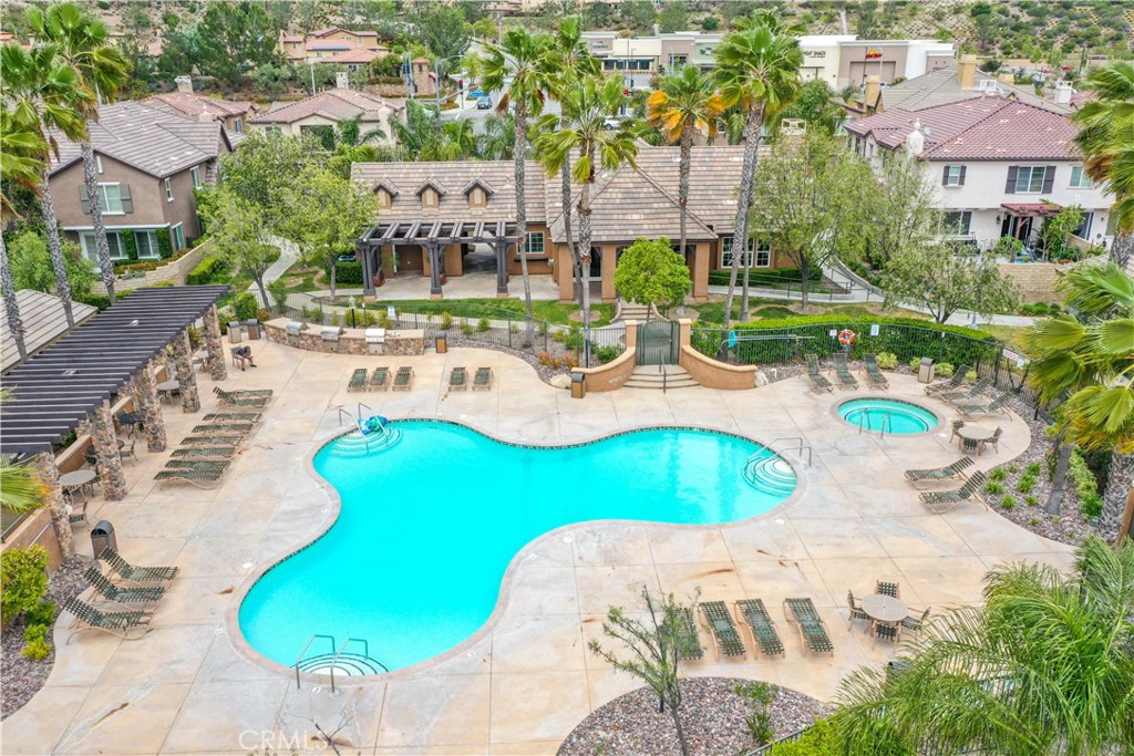28364 Mirabelle Lane Saugus, CA 91350 - Photo 22 of 32 an aerial view of a swimming pool