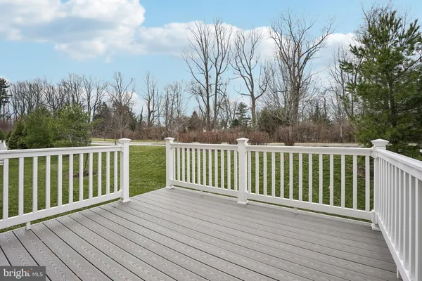 a view of a wooden roof deck