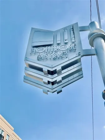 a sign that is on the side of a building
