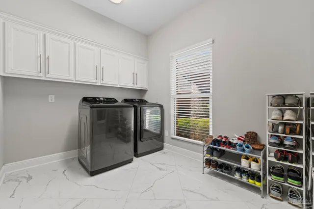 a view of a balcony with lake view