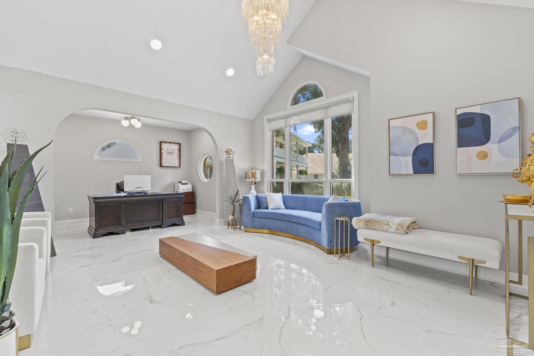 4818 Rosemont Place Pensacola, FL 32514 - Photo 9 of 69 a living room with furniture and a wooden floor