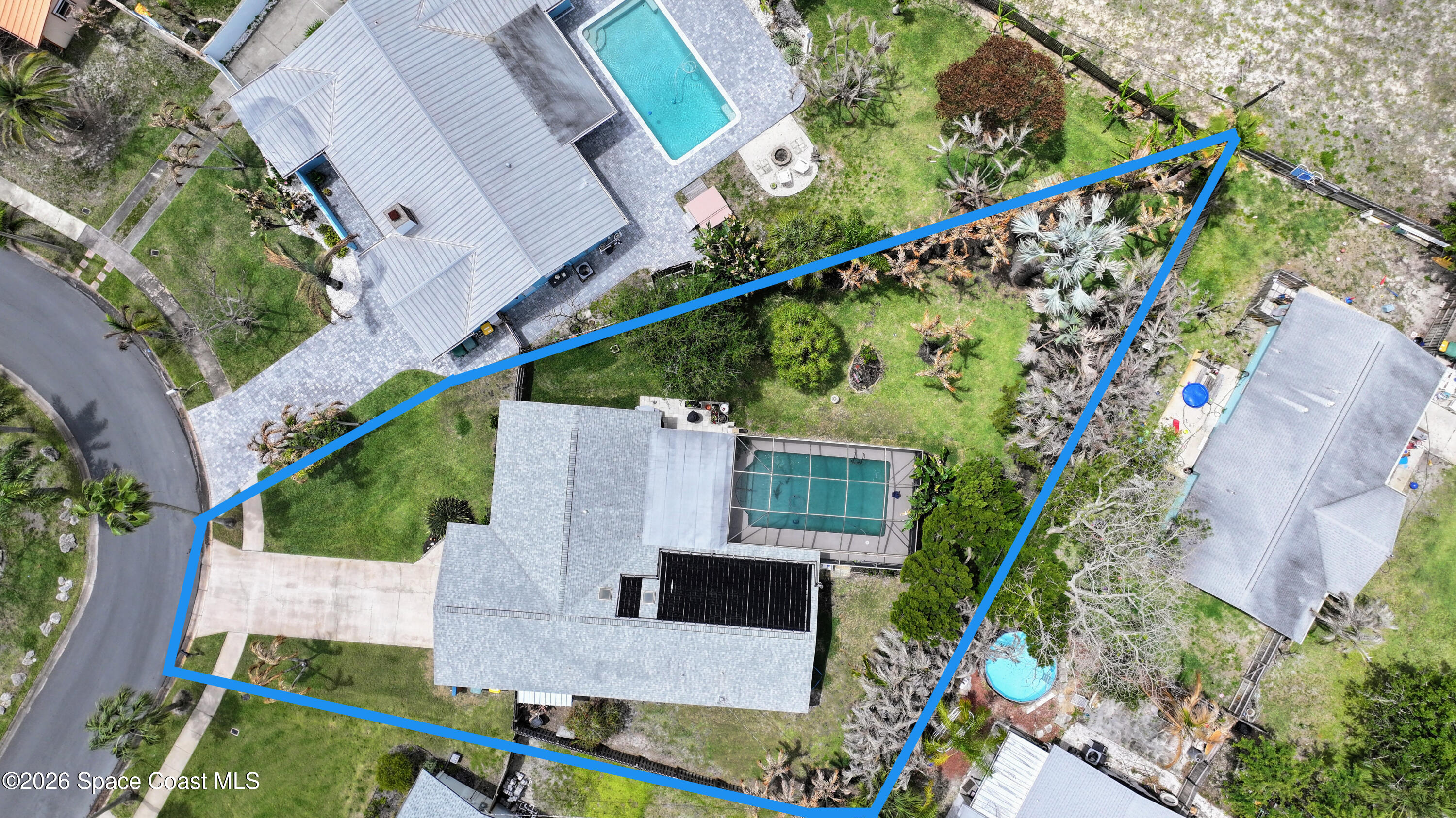 280 Coral Way West Indialantic, FL 32903 - Photo 3 of 72 an aerial view of a house with a garden