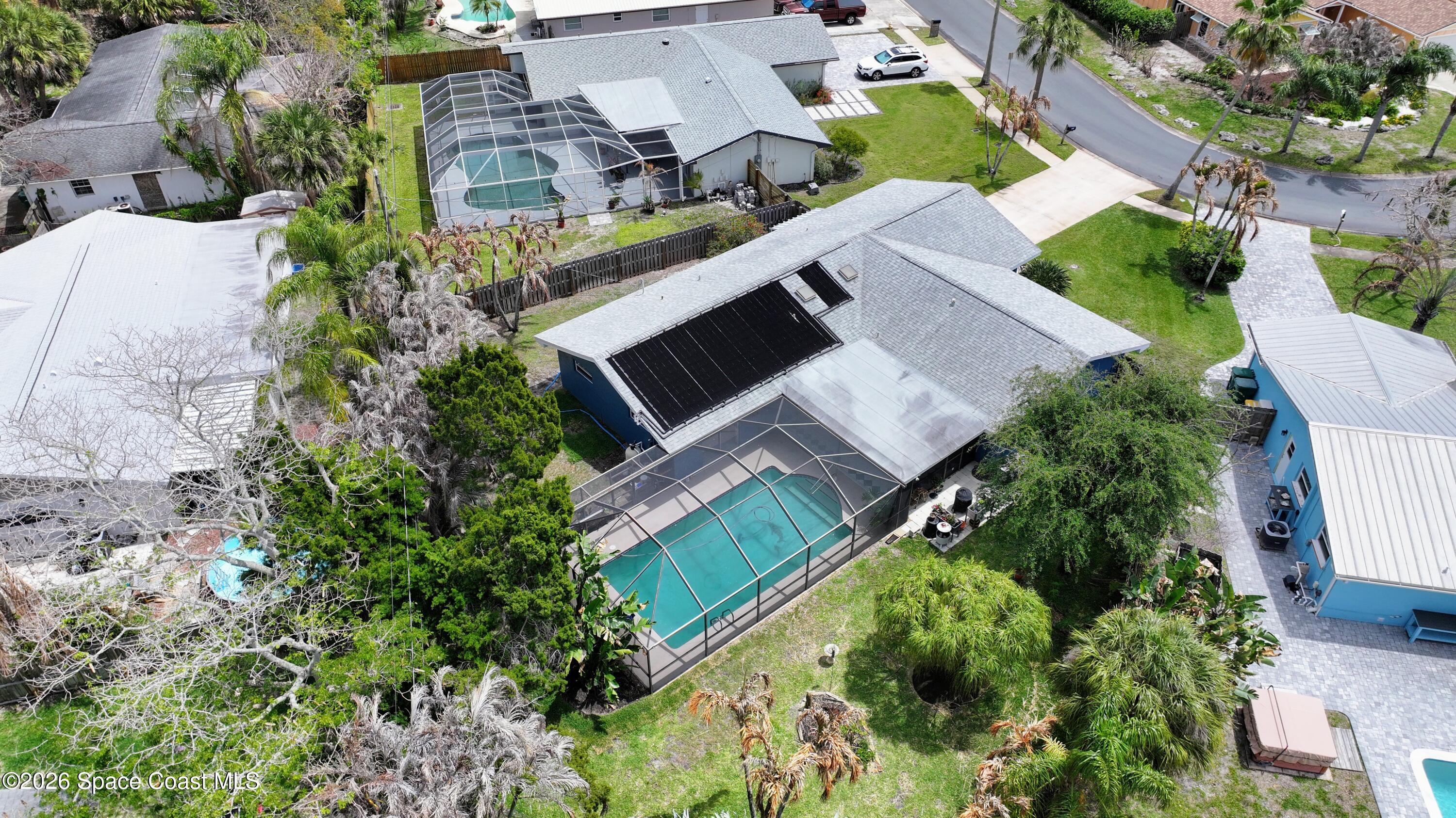 280 Coral Way West Indialantic, FL 32903 - Photo 60 of 72 an aerial view of house with a yard