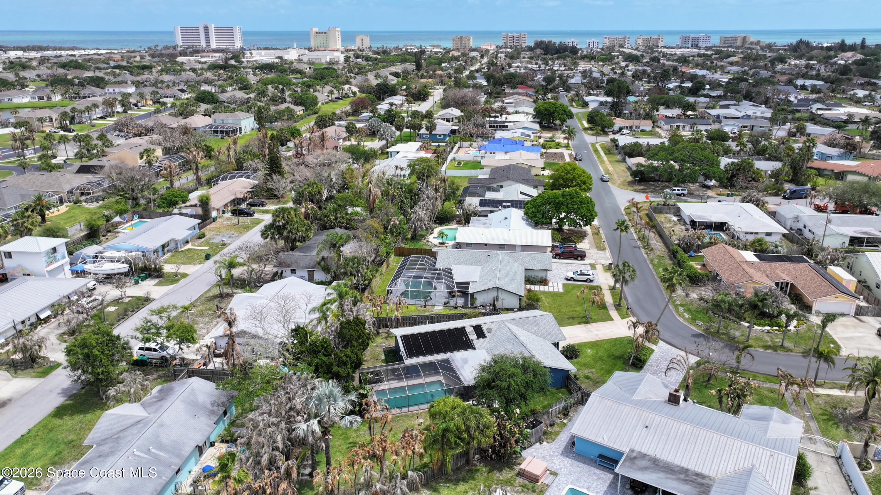 280 Coral Way West Indialantic, FL 32903 - Photo 64 of 72 an aerial view of residential houses with city view
