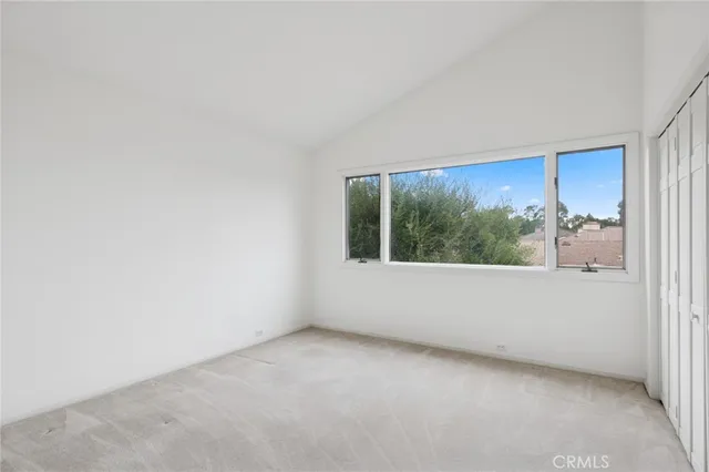 an empty room with window