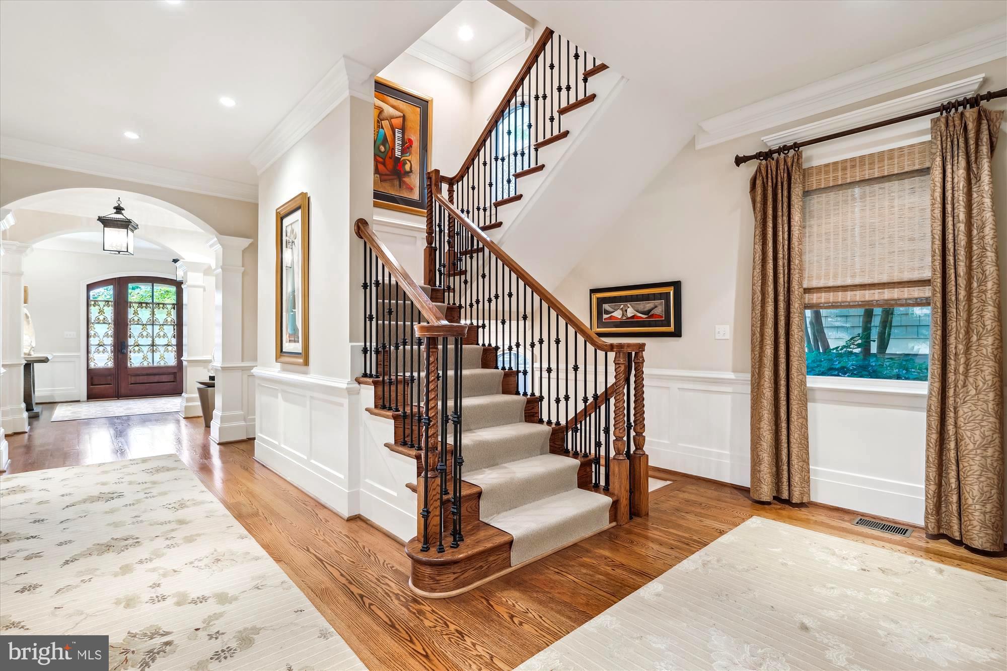 2213 King Place Northwest Washington, DC 20007 - Photo 14 of 40 a view of entryway and hall with wooden floor