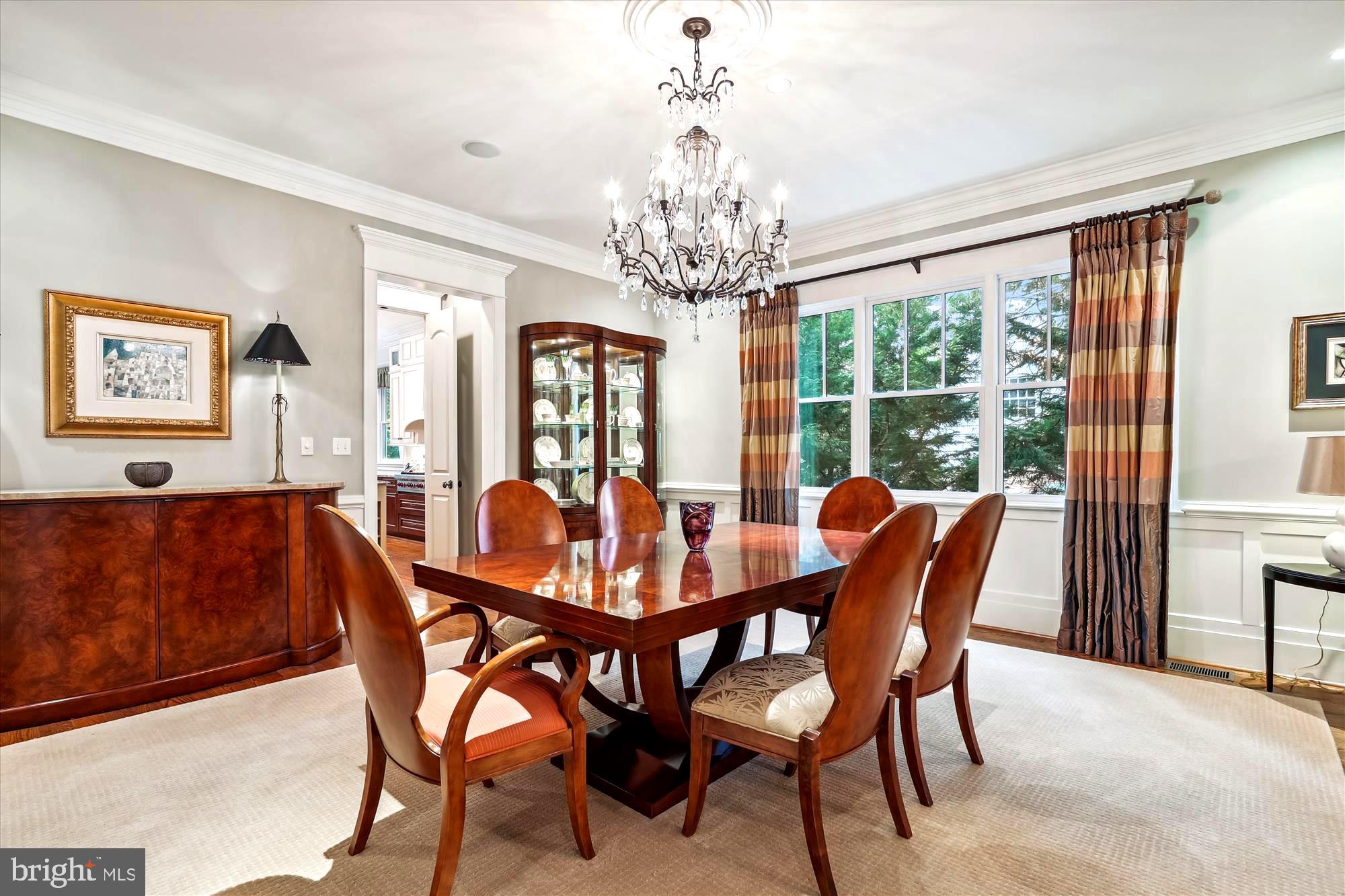 2213 King Place Northwest Washington, DC 20007 - Photo 8 of 40 a view of a dining room with furniture window and outside view