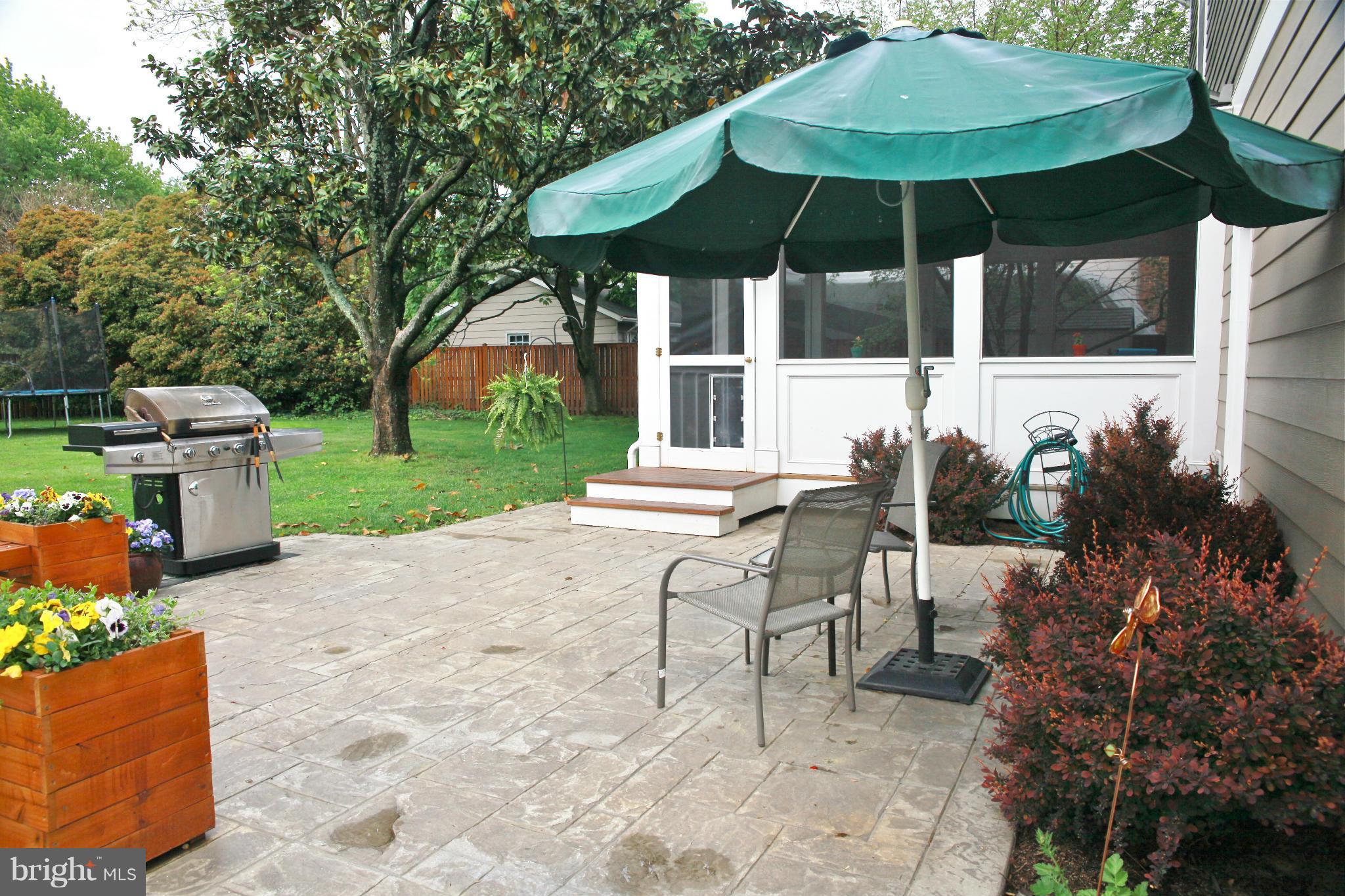 5313 Franconia Road Alexandria, VA 22310 - Photo 26 of 29 a patio with a table and chairs under an umbrella