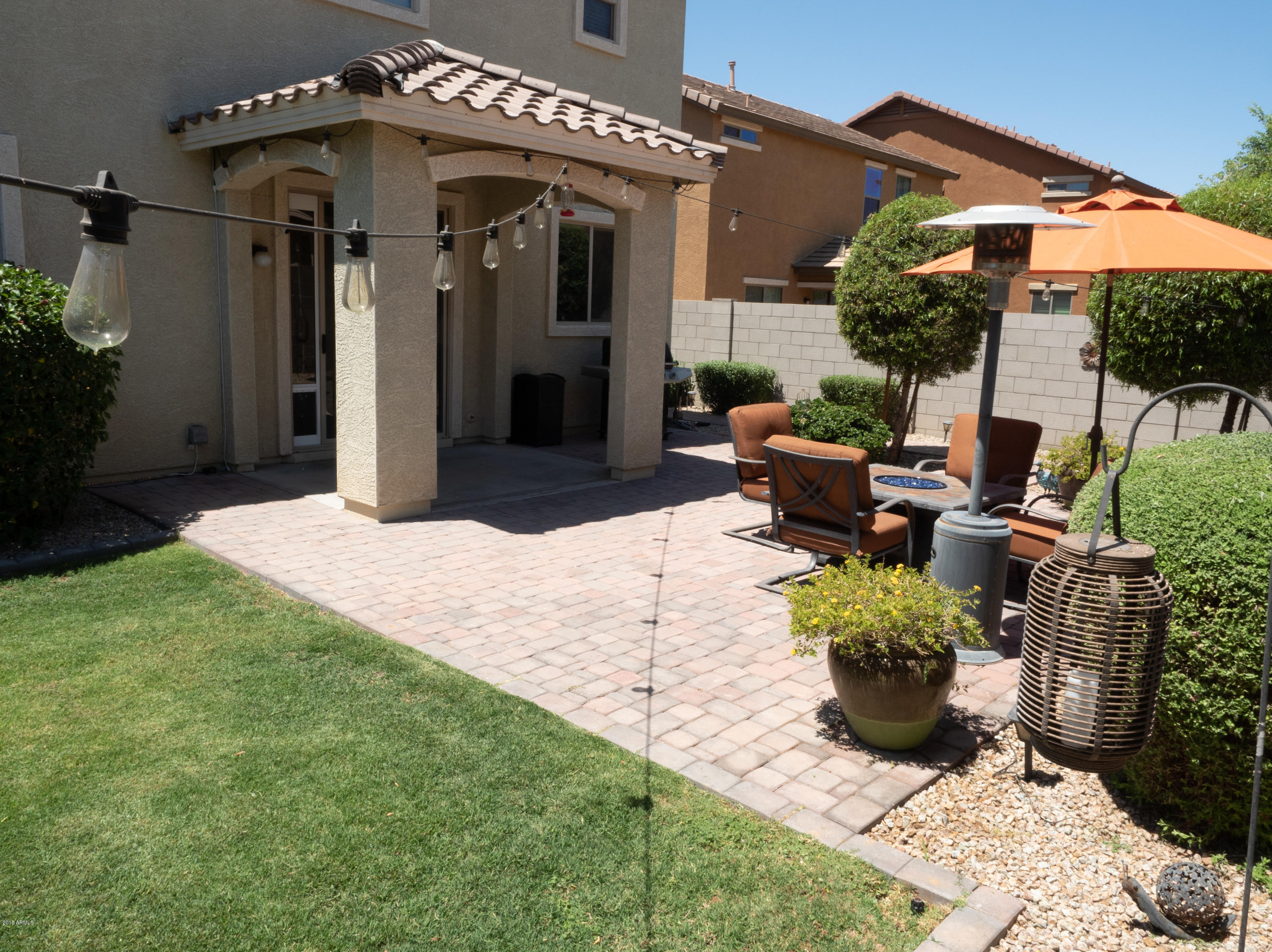 3444 East Harwell Road Gilbert, AZ 85234 - Photo 29 of 37 Paver Patio and Grass