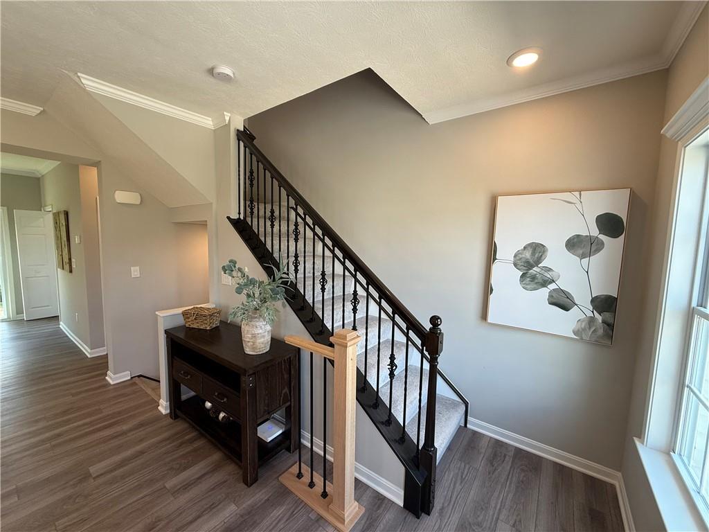 178 Lockheed Drive Coraopolis, PA 15108 - Photo 10 of 22 a view of entryway with wooden floor and stairs