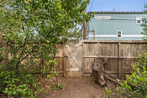 a backyard of a house
