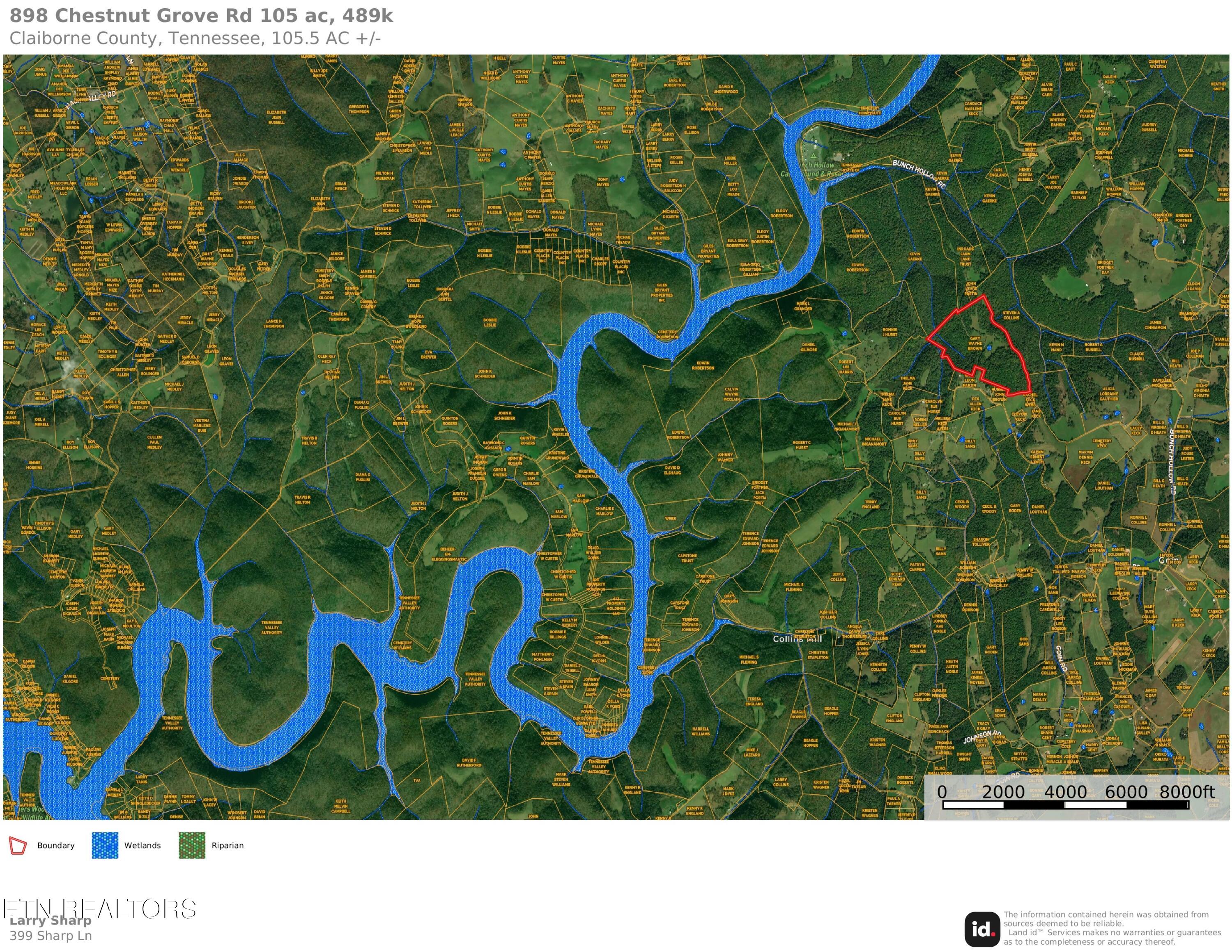 Chestnut Grove Road New Tazewell, TN 37825 - Photo 12 of 12 Chestnut Grove Area Map