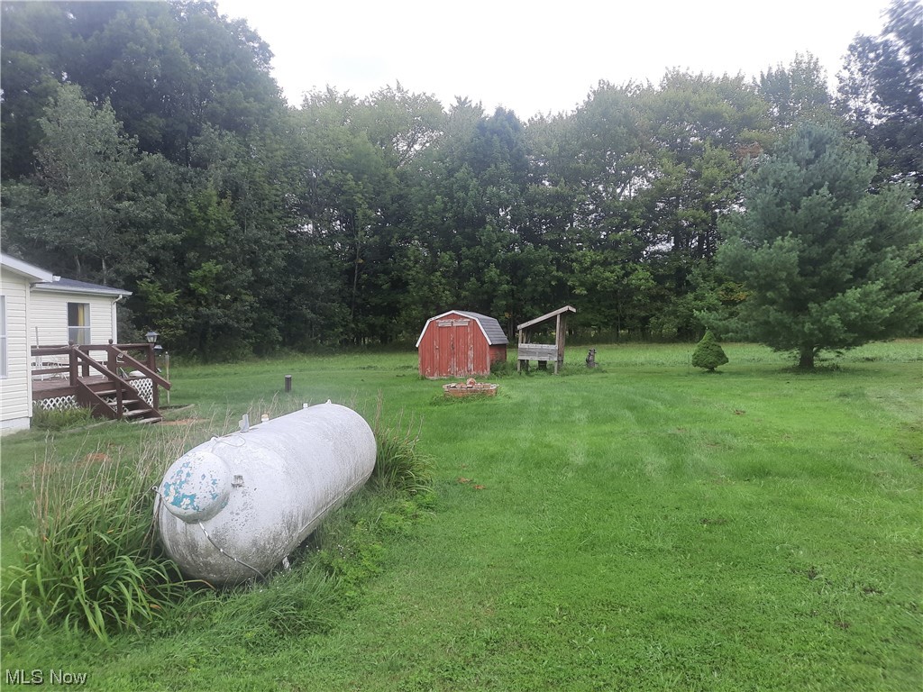 3973 Mill Road Dorset, OH 44032 - Photo 12 of 13 View of yard featuring a storage unit