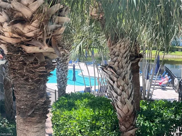 a view of a lake with houses