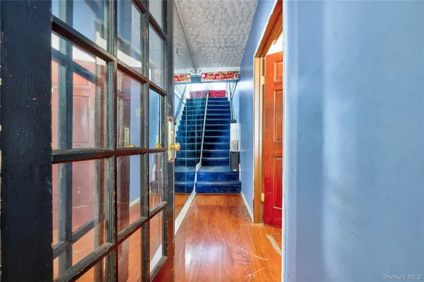 a city street filled with lots of tall buildings