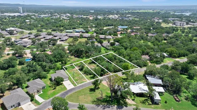 an aerial view of multiple house