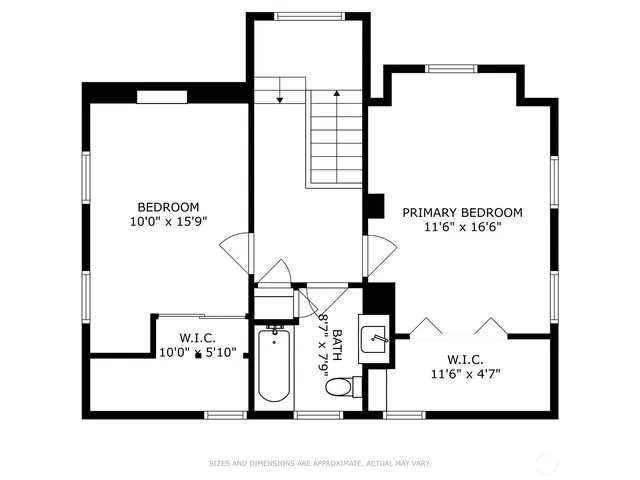 a picture of a wall with a white bed