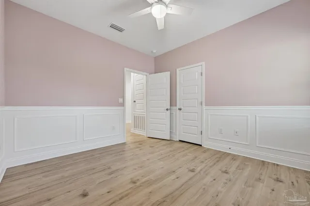 wooden floor in an empty room