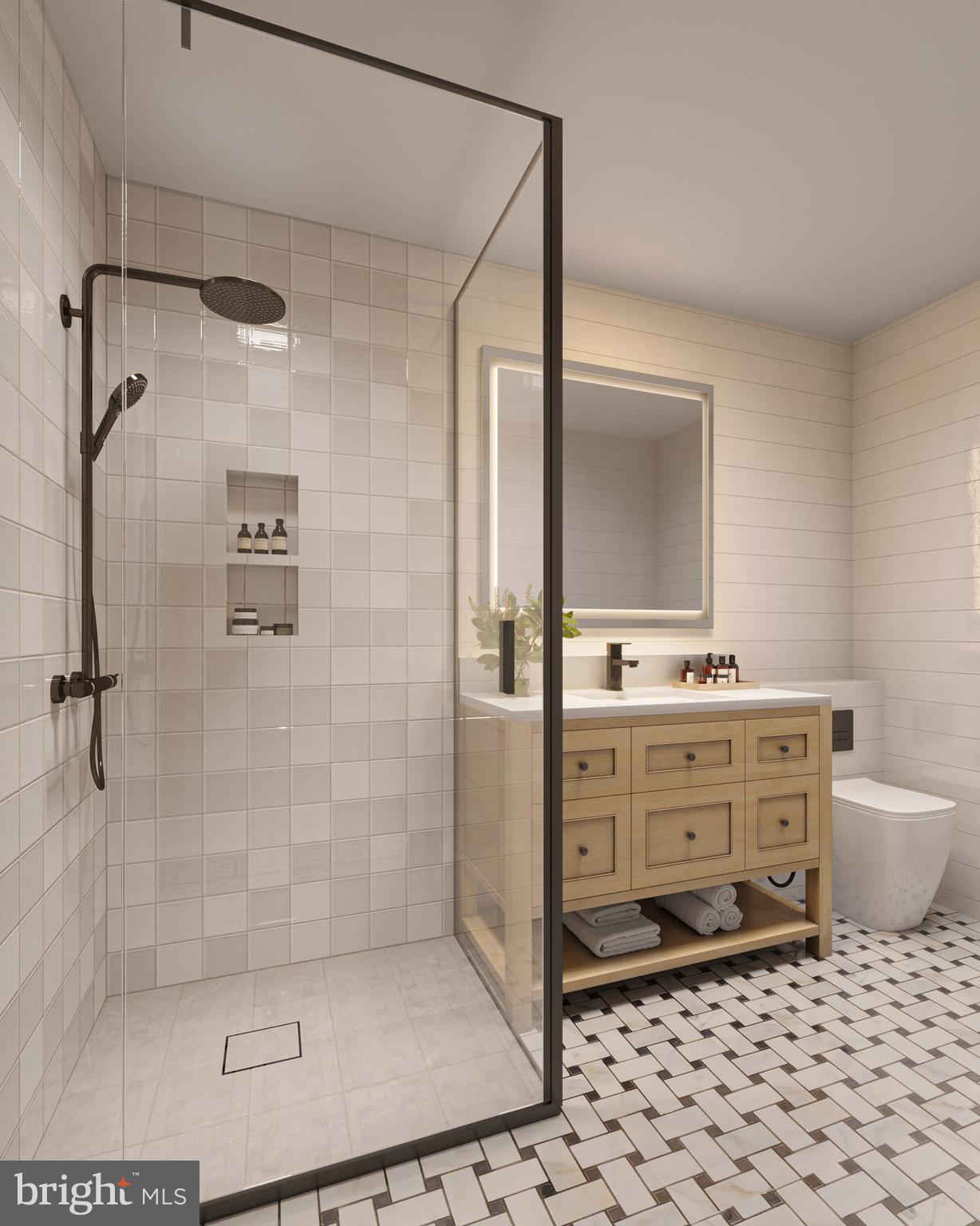 449 Greenridge Road Glenmoore, PA 19343 - Photo 5 of 7 a bathroom with a sink a toilet and shower