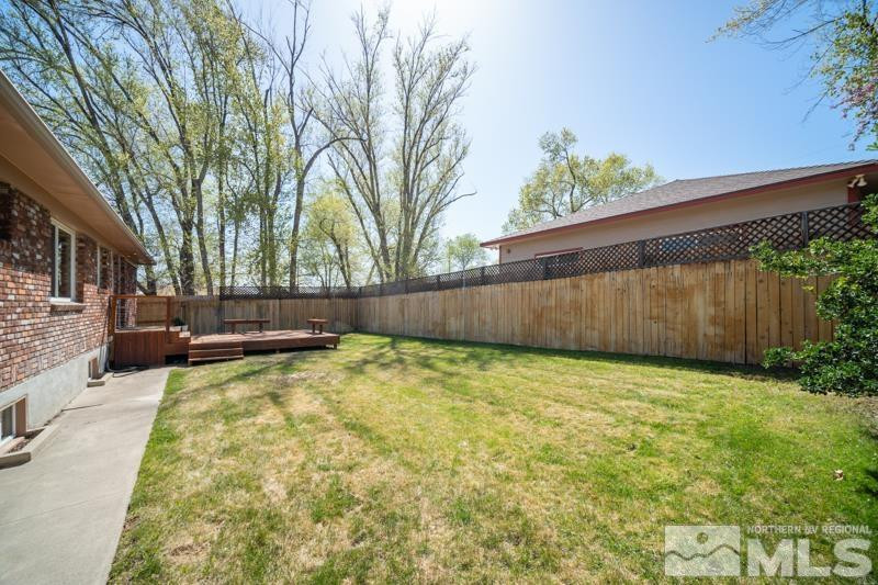 360 Sunset Drive Reno, NV 89509 - Photo 20 of 22 a view of backyard with wooden fence