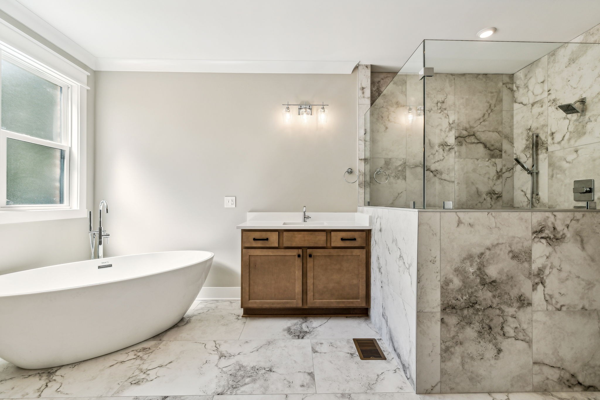 8625 Twelve Corners Road Lascassas, TN 37085 - Photo 19 of 25 a spacious bathroom with a bathtub and shower