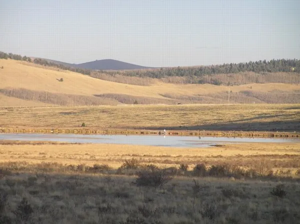 a view of an ocean and a mountain