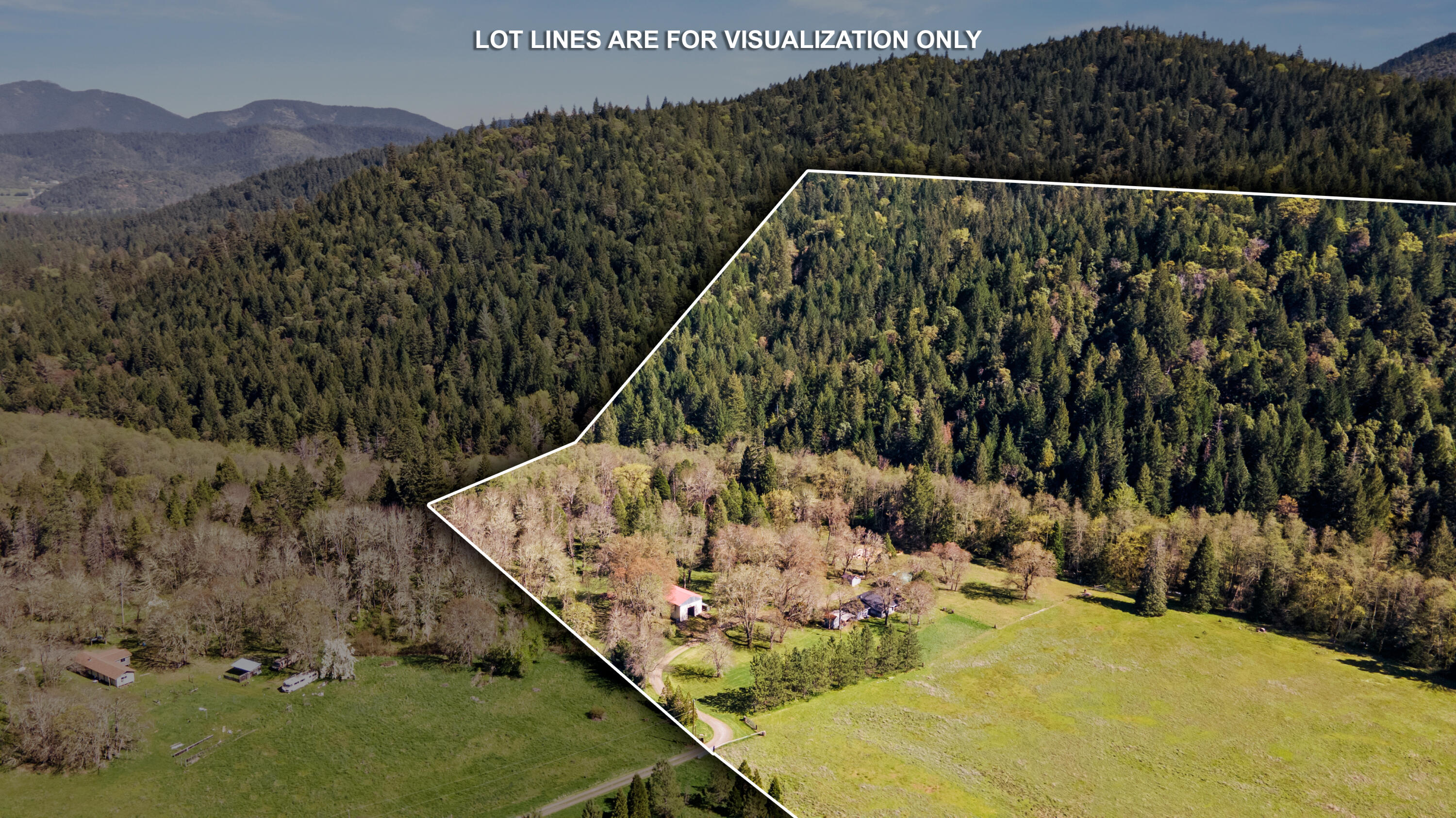 2800 Cedar Flat Road Williams, OR 97544 - Photo 48 of 48 Property Line for Illustration Only