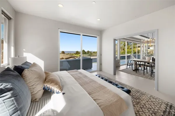 a room with a closet