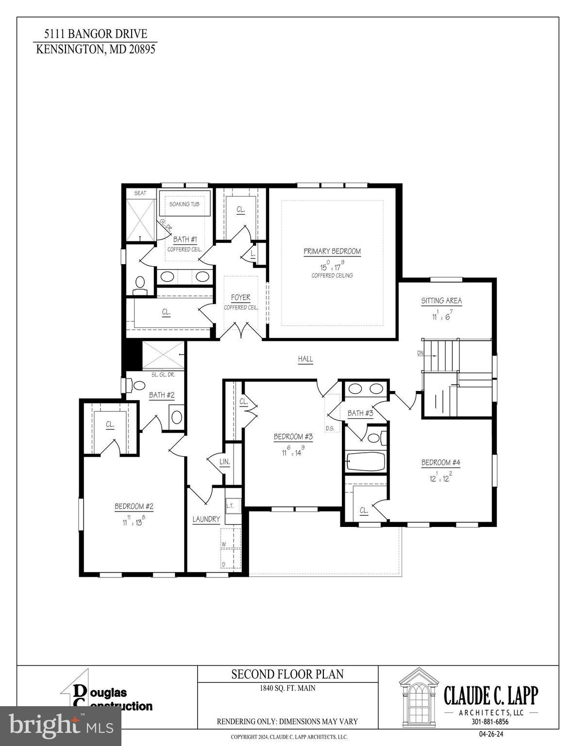 5111 Bangor Drive Kensington, MD 20895 - Photo 11 of 12 Second Level Floor Plan