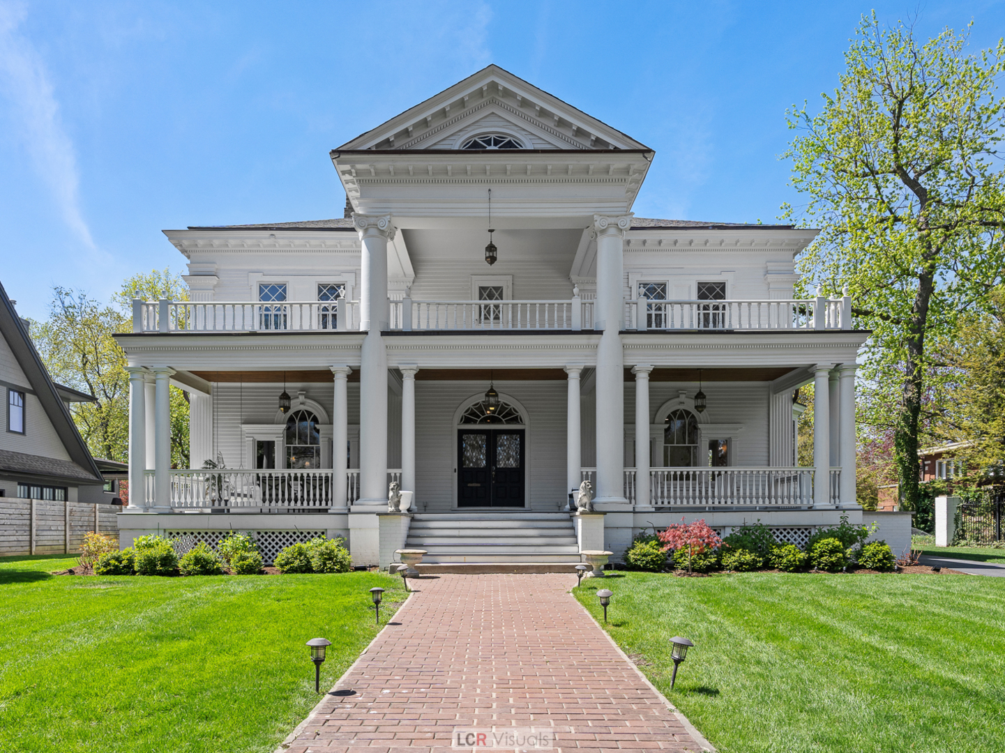 a view of a house with garden