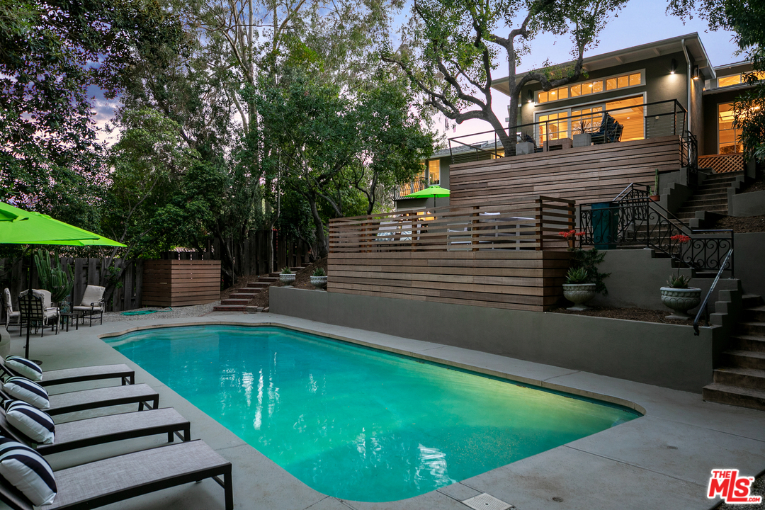 534 Lakeview Road Pasadena, CA 91105 - Photo 28 of 34 a view of a swimming pool with a patio