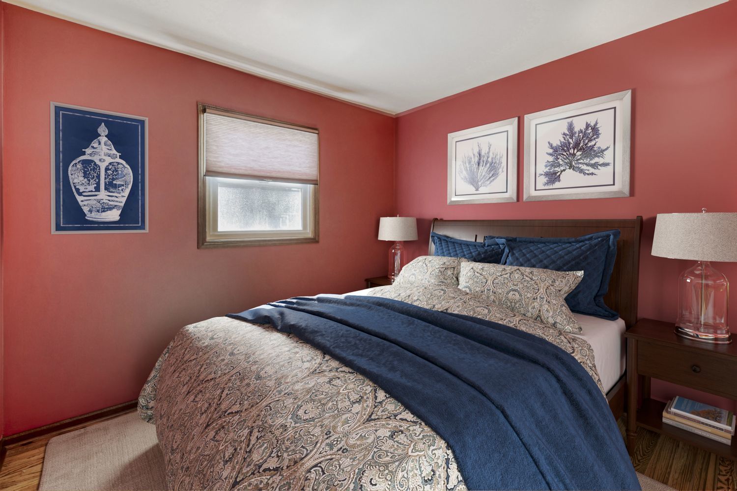 340 West Middle Street South Elgin, IL 60177 - Photo 17 of 28 a bedroom with a bed and a lamp on dresser