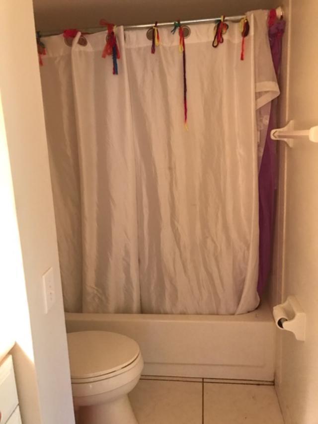 799 Jeffery Street, Unit 308 Boca Raton, FL 33487 - Photo 9 of 9 a bathroom with a shower curtain and toilet