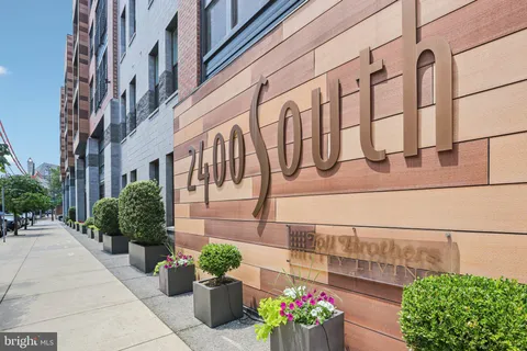 a view of a potted flower in front of a building