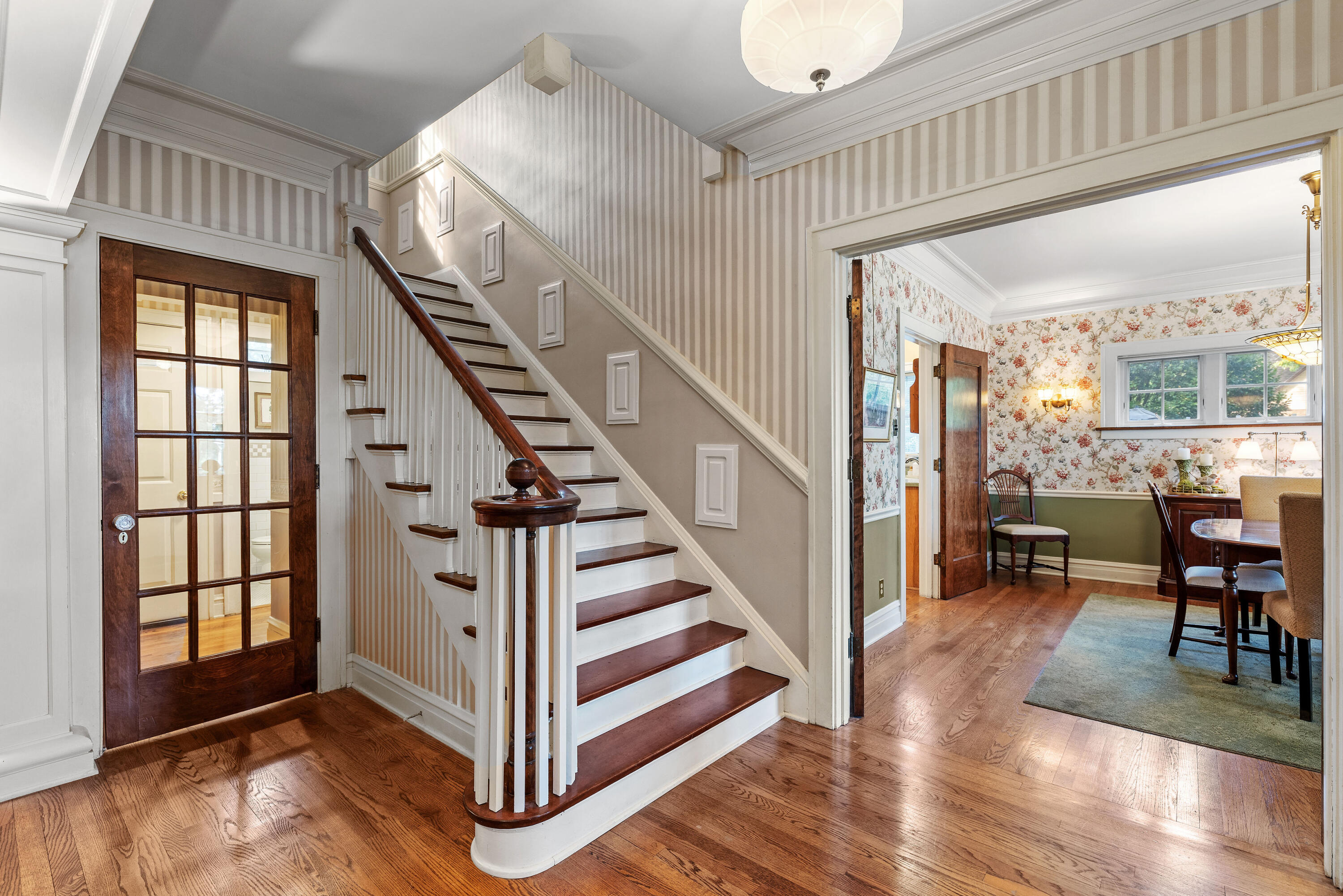 1908 Ridge Road Munster, IN 46321 - Photo 12 of 39 a view of entryway and hall with wooden floor