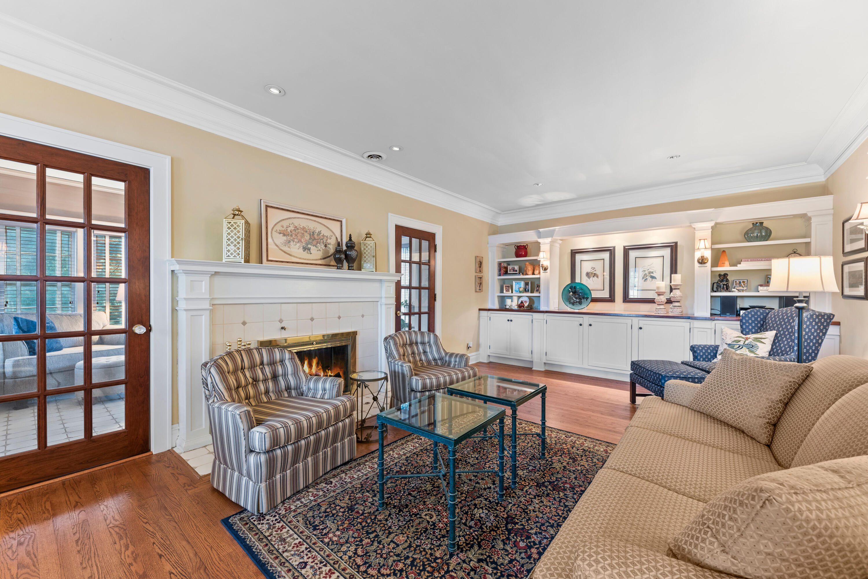 1908 Ridge Road Munster, IN 46321 - Photo 9 of 39 a living room with furniture and a fireplace