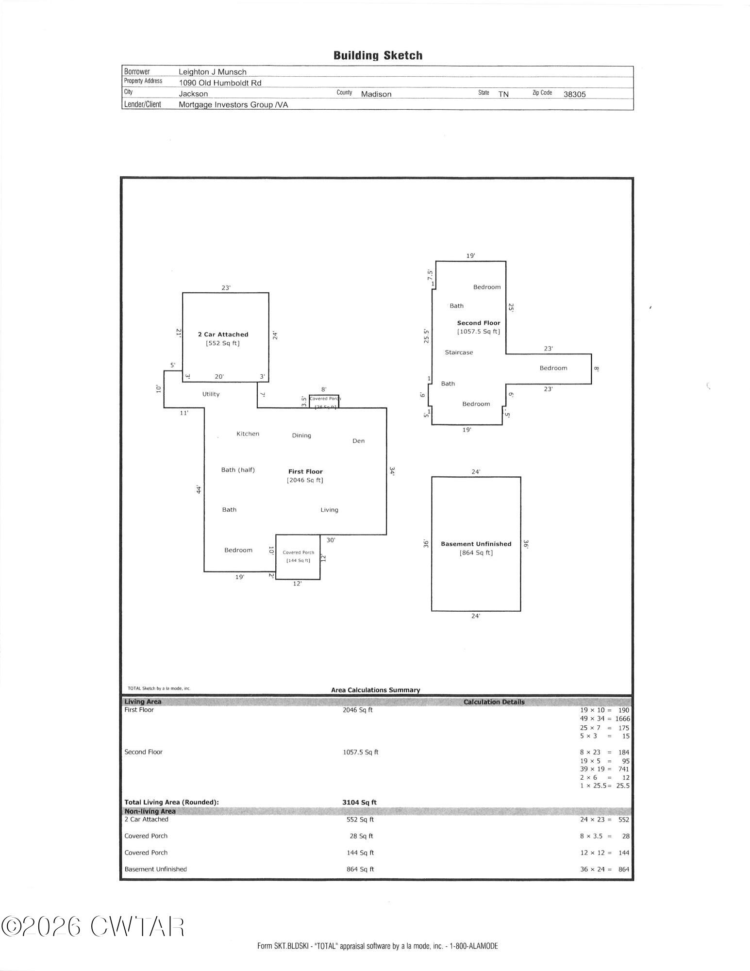 1090 Old Humboldt Road Jackson, TN 38305 - Photo 43 of 44 Sketch