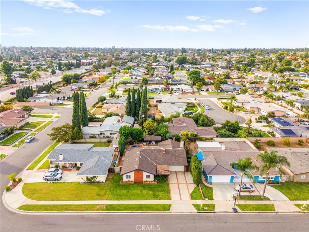 12911 Dean Street Santa Ana, CA 92705 - Photo 42 of 45 an aerial view of residential houses with outdoor space