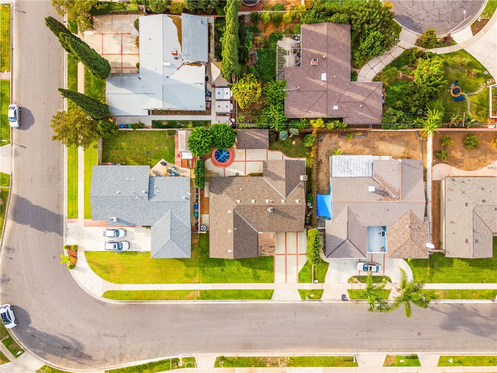 12911 Dean Street Santa Ana, CA 92705 - Photo 43 of 45 an aerial view of residential houses with outdoor space and parking
