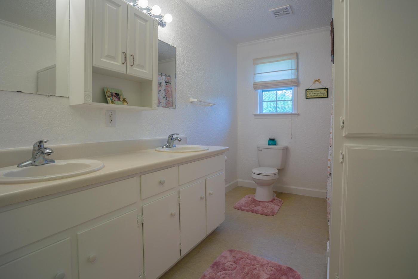 5621 Buckward Road Baker, FL 32531 - Photo 21 of 41 a bathroom with a sink a toilet and a mirror