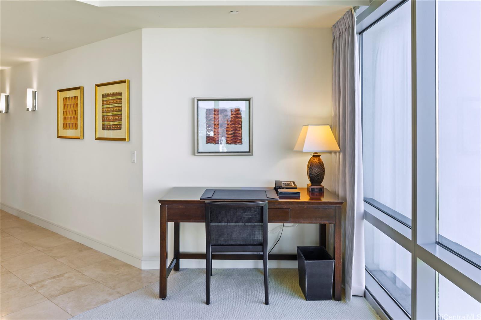 223 Saratoga Road, Unit 2601 Honolulu, HI 96815 - Photo 15 of 23 a view of a workspace with furniture and a window