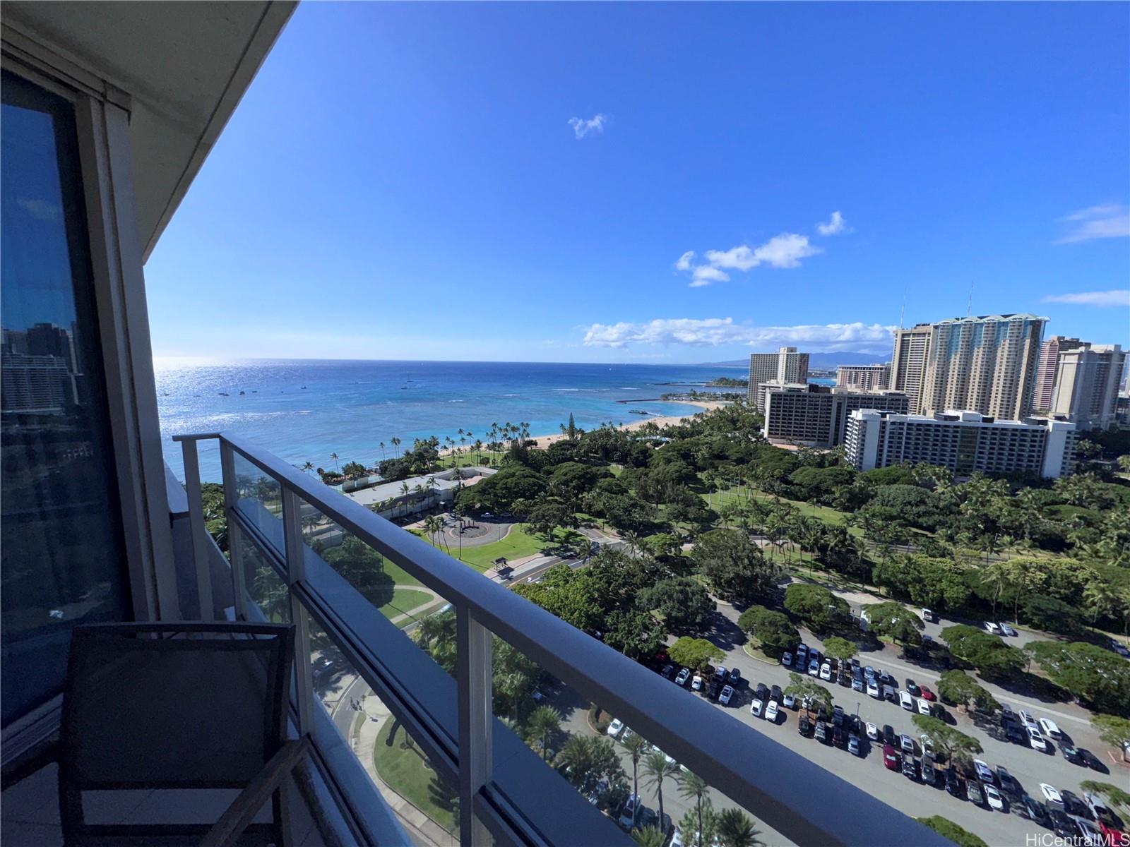 223 Saratoga Road, Unit 2601 Honolulu, HI 96815 - Photo 8 of 23 a view of a balcony with an outdoor seating