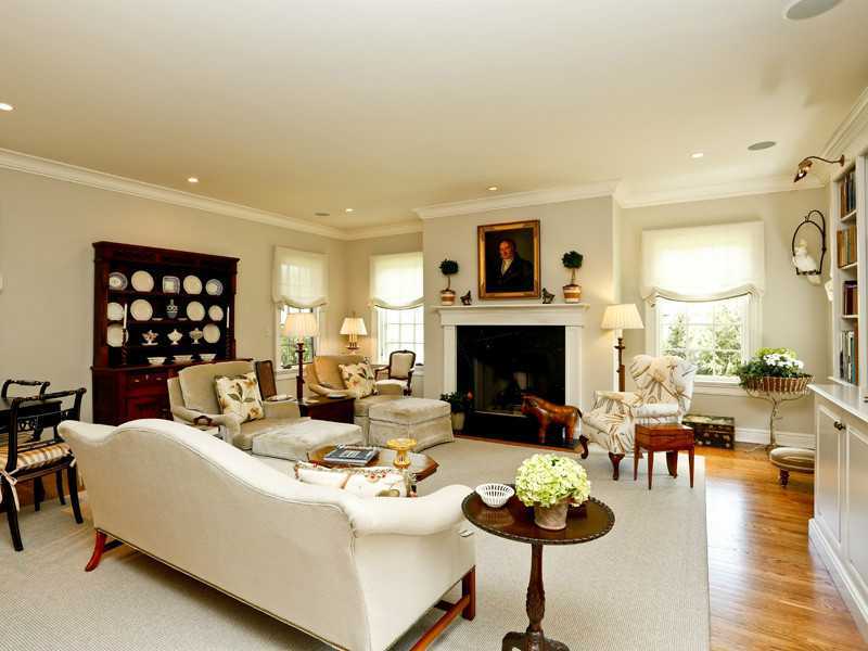 496 Valley Road Cos Cob, CT 06807 - Photo 4 of 14 a living room with furniture and a fireplace