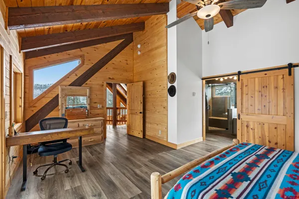 a bath tub sitting next to a window