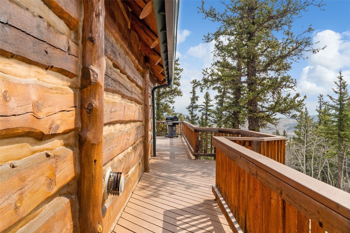 245 Bronco Circle Como, CO 80456 - Photo 35 of 40 a view of a balcony with chairs